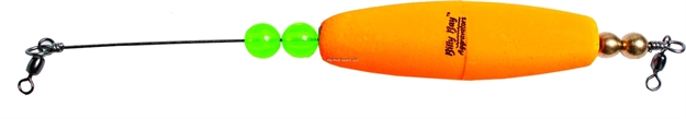 Picture of Billy Bay Low Country Lightning Brass Weighted Click Clacker Rig 3" Cigar Orange 1Pk