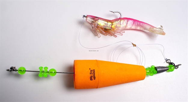 Picture of Billy Bay Lowcountry Lightning Rigged 3" Popper With Shrimp, Pink