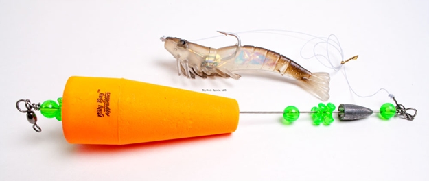 Picture of Billy Bay Lowcountry Lightning Rigged 3" Popper With Shrimp, Rootbeer