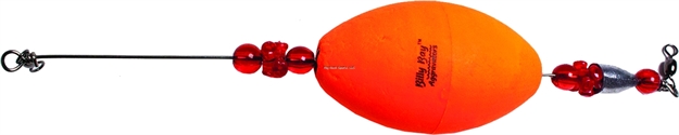 Picture of Billy Bay Weighted Click Clackers Aggravator Rig Wgt 2-1/2" Oval Orange 1Pk