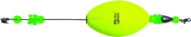 Picture of Billy Bay Weighted Click Clackers Aggravator Rig Wgt 2-1/2" Oval Yellow 1Pk