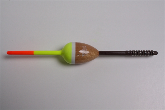 Picture of Billy Boy Balsa Spring Oval Floats 3/4" Stain/Chartreuse/Red 36Pk