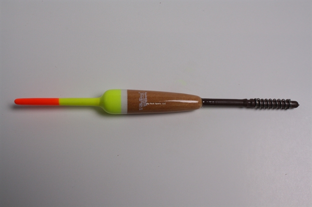 Picture of Billy Boy Balsa Spring Pencil Floats 3/8" Stain/Chartreuse/Red 36Pk