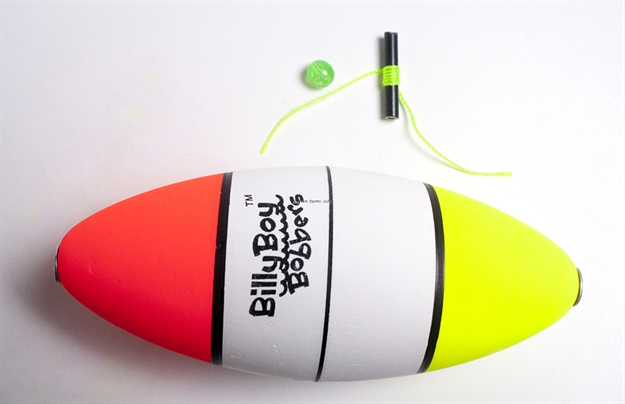 Picture of Billy Boy Oval Slip Foam Floats W/Bobber Stop & Bead 4" Multistripe