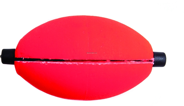 Picture of Billy Boy Slotted Foam Oval Peg Floats 2" 100Pk Red
