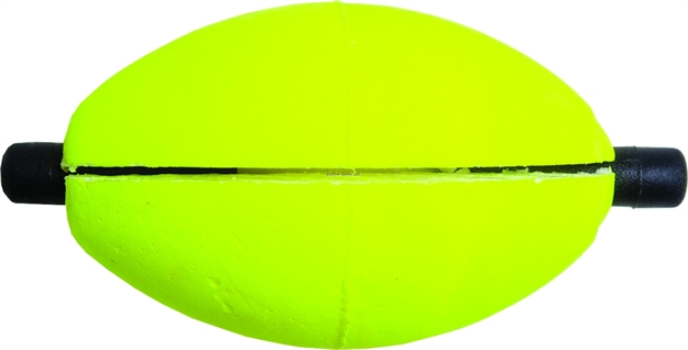 Picture of Billy Boy Slotted Foam Oval Peg Floats 2" Yellow 100Bg