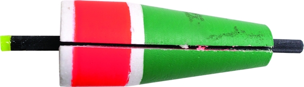 Picture of Billy Boy Slotted Unweighted Popping Float 3" Red/Green 12Pk