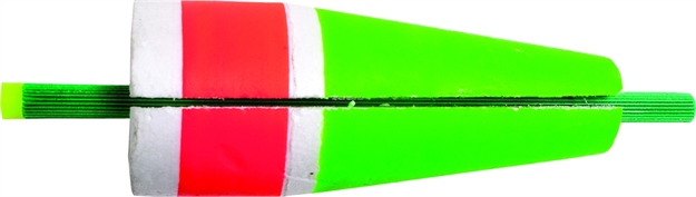 Picture of Billy Boy Slotted Weighted Rattling Popping Float 3" Red/Green 12/Tray