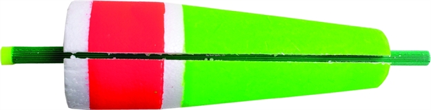 Picture of Billy Boy Slotted Weighted Rattling Popping Float 4" Red/Green 12/Tray