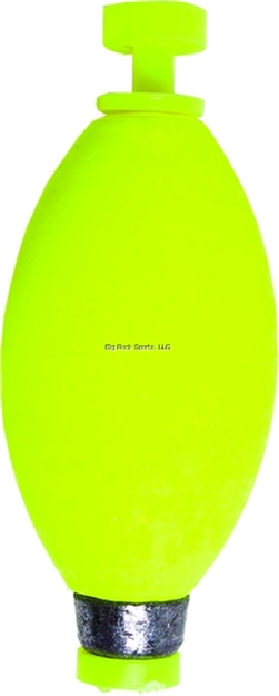 Picture of Billy Boy Weight Oval Foam Float Snap-On 50Bg 1-1/2" Yel