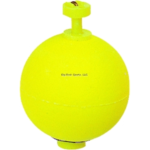 Picture of Billy Boy Weighted Round Foam Float Snap-On 1 3/4" Yellow 50Bg