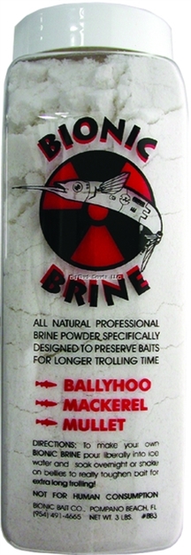 Picture of Bionic Bait Brining Powder 3Lb Bottle For Balleyhoo/Mack/Mullet
