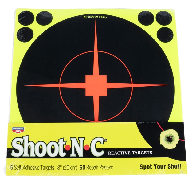 Picture of Birchwood Casey  Shoot-N-C  Paper 8" Bullseye Black 5 Pack