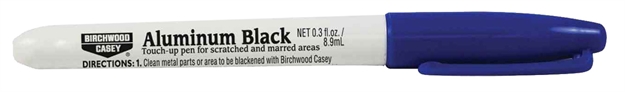 Picture of  Birchwood Casey 15121 Aluminum Black Touch-Up Pen Felt Tip Gloss Black 029057151213