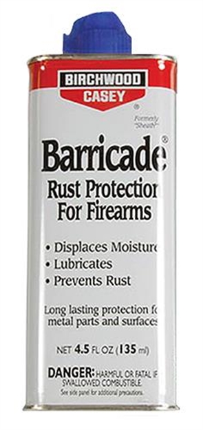 Picture of Birchwood Casey Barricade Rust Protection 4-1/2Oz Spout Can State Laws Apply 33128 029057331288
