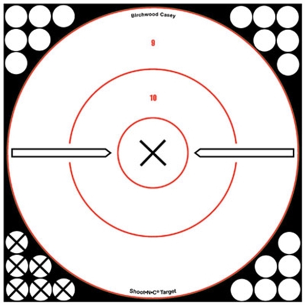 Picture of Birchwood Casey 34019 Shoot-N-C White/Black Bull''s-Eye X 5 Pac