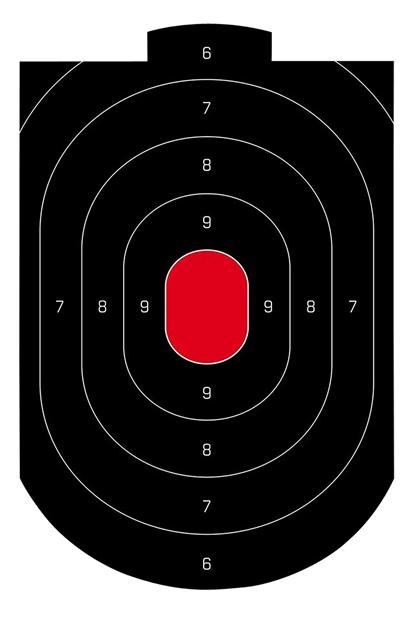 Picture of  Birchwood Casey 35609 Dirty Bird  Oval Paper Target 12" X 18" 50 Per Pkg