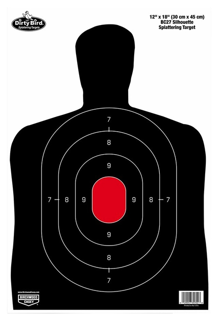 Picture of  Birchwood Casey 35709 Dirty Bird Silhouette Target Silhouette Tagboard Target 12" X 18" 50 Per Pkg