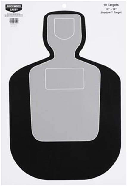 Picture of  Birchwood Casey 37007 Eze-Scorer Bc-19 Silhouette Paper Hanging Universal 12" X 18" Black/Gray/White 100 Per Pkg