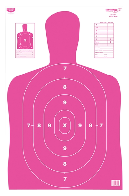 Picture of  Birchwood Casey 37040 Eze-Scorer Bc-27 Silhouette Paper Target 23" X 35" 100 Per Pkg