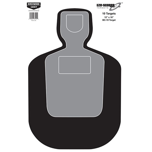 Picture of  Birchwood Casey 37043 Eze-Scorer Bc-19 Silhouette Paper Target 23" X 35" 100 Per Pkg 029057370430