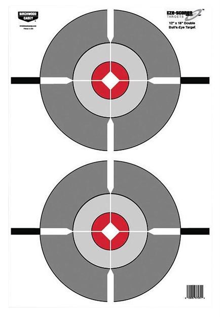 Picture of  Birchwood Casey 37061 Eze-Scorer  Bullseye Paper Target 12" X 18" 100 Per Pack 029057370614
