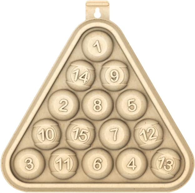 Picture of Birchwood Casey (Gsm) 3D Pool Ball Rack Target 15.8"H X 15.8"W X 2.4" D, Recycled Material 3Pk 3DTGTPRT