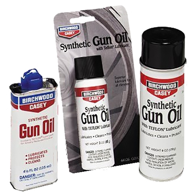 Picture of Birchwood Casey Synthetic Gun Oil 4.5Oz Spout Can State Laws Apply 44128 029057441284