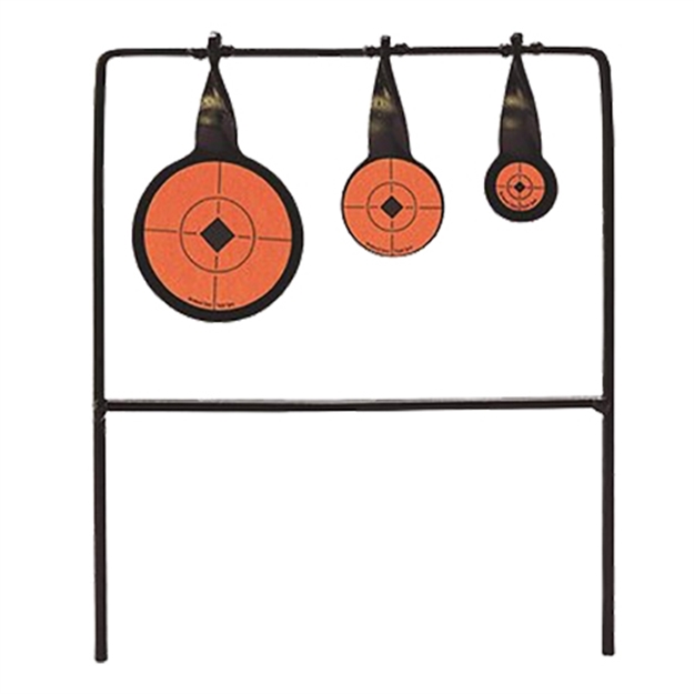 Picture of  Birchwood Casey 46322 World OF Targets Qualifier Rimfire Pistol/Rifle Ar500 Steel Black/Orange Bullseye Illustration Impact Enhancement Motion 029057463224