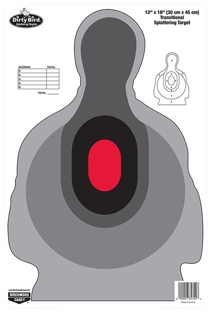 Picture of  Birchwood Casey 35722 Dirty Bird  Silhouette Tagboard Target 12" X 18" 100 Per Pkg 029057357226