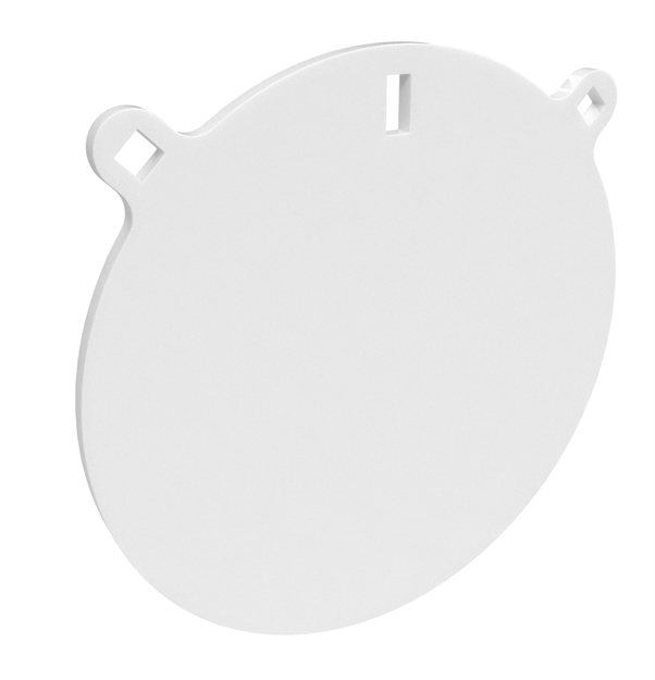 Picture of  Birchwood Casey Bc-Rnd10-38 Round Steel Target Plate 10" Pistol/Rifle Black/Red/White Steel 0.38" Thick Hanging 888151041567