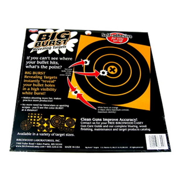 Picture of Birchwood Casey Big Burst 25-8 & 125-4 Targets 25 Sheet