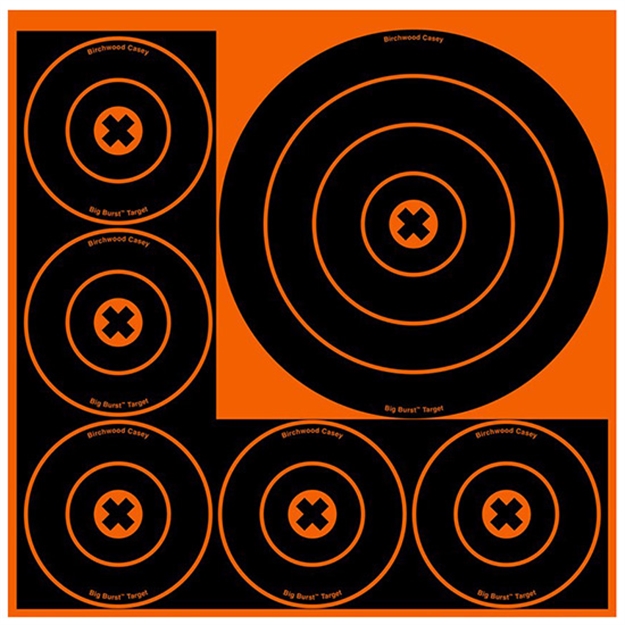 Picture of Birchwood Casey Target Big Burst 8"-3/4"-15 Bull's-Eye Targets 36818
