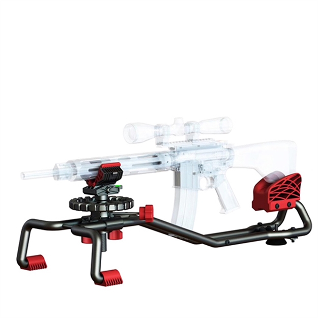 Picture of Birchwood Casey Bravo Shooting Rest/Steel Frame/3.5In Adj Elev/3.5In Adj Various Rifles/Ambidextrous/Fits AR And AK High Mag BC-BSR 888151030868