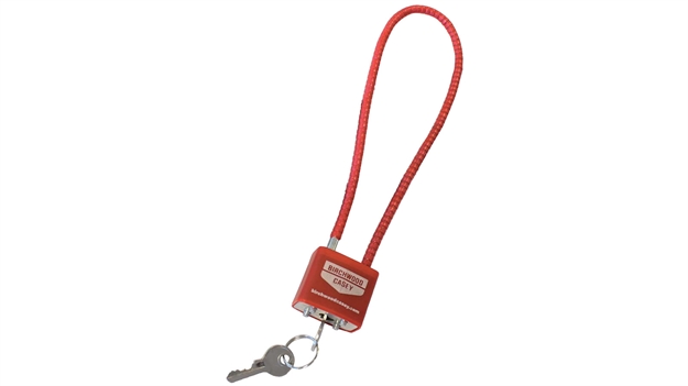Picture of Birchwood Casey Safelock Cable Lock Red 04801