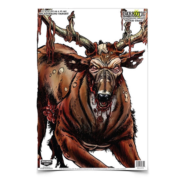 Picture of Birchwood Casey Darkotic Blood Trail 12X18 Splatter Target 100/Pk