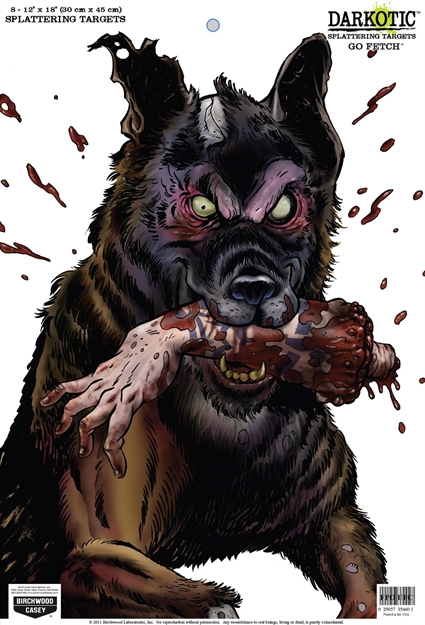 Picture of Birchwood Casey Darkotic GO Fetch 12X18 Splatter Target 100/Pk