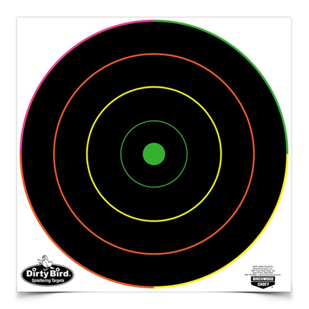 Picture of  Birchwood Casey 35870 Dirty Bird  Bullseye Tagboard Target 12" 100 Per Pkg 029057358704