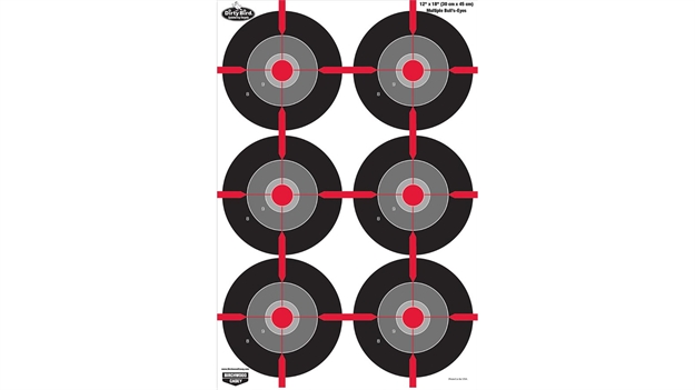 Picture of  Birchwood Casey 35703 Dirty Bird  Bullseye Tagboard Target 12" X 18" 100 Per Pkg 029057357035