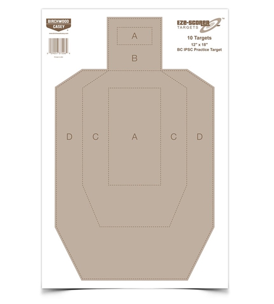 Picture of Birchwood Casey EZ Sco Bc-Ipsc Pr-Tgt 100Pk 37018 37018*