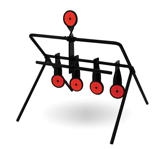 Picture of  Birchwood Casey 47022 World OF Targets Gallery Rimfire Pistol/Rifle Ar500 Steel Black/Orange Black/Orange Impact Enhancement Motion 0.19" Thick 029057470222