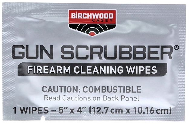 Picture of  Birchwood Casey 33312 Gun Scrubber Take Alongs 12 Individual Wipes Per Pack 029057333121