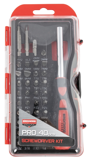 Picture of Birchwood Casey Master Screwdriver Set -84 PC Kit,Slotted, Torx, Security Torx,Hex, Square,Spanner,Tri-Wing & Socket Adapter BC-PROSDS