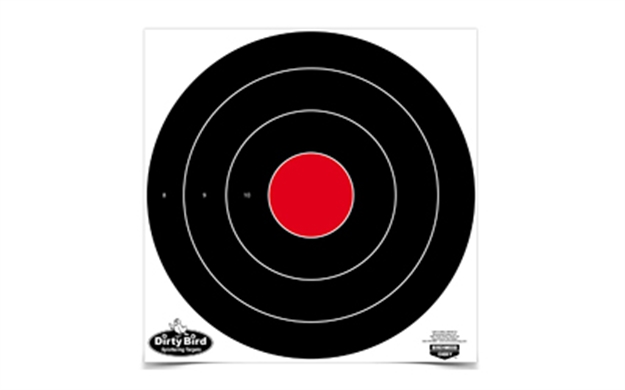 Picture of  Birchwood Casey 35185 Dirty Bird  17.25" Bullseye Tagboard Hanging Black/White 5 Pack 029057351859