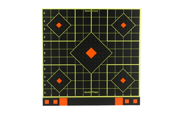 Picture of  Birchwood Casey 34207 Shoot-N-C Reactive Target Self-Adhesive Paper Multi Color 12" 5-Diamond 5 Pack 029057342079