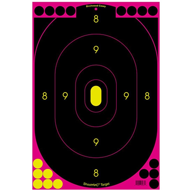 Picture of Birchwood Casey Shoot-N-C Silhouette Pink Tgt 12X18 12Pk