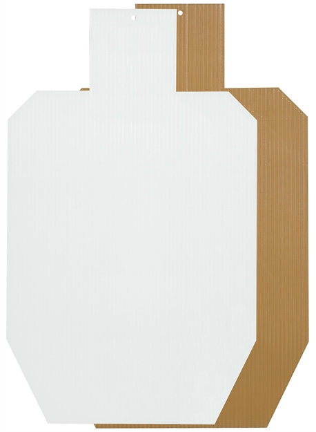 Picture of  Birchwood Casey 38459 Sharpshooter  Brown/White Pistol/Rifle Ispc Silhouette