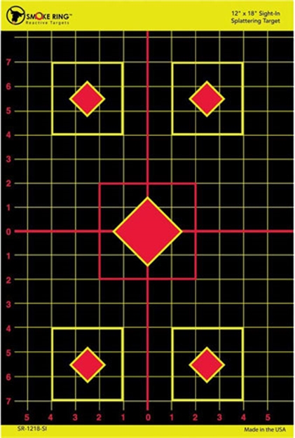 Picture of Birchwood Casey Target Smoke Ring 12"X18" Sight-In Splatter 25Pk<