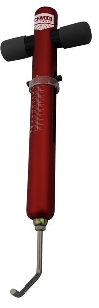 Picture of  Birchwood Casey Trgscl Trigger  Scale  Red Aluminum Body With Stainless Steel Trigger Pull & Rubber Black Handle For Firearms 888151031612