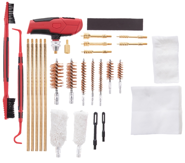 Picture of Birchwood Casey Unvclnkit Universal Cleaning Kit Multi-Caliber/Multi-Gauge 22 Pieces Black/Red BC-UNVCLN-KIT 888151026328